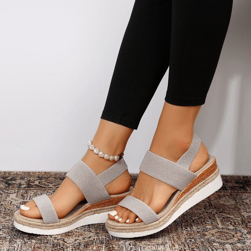 Ayla | Women's Comfort Arch Support Sandal Cream Straps