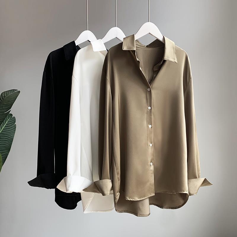 Rue | Women's Long Sleeve Button Down Shirt Cream