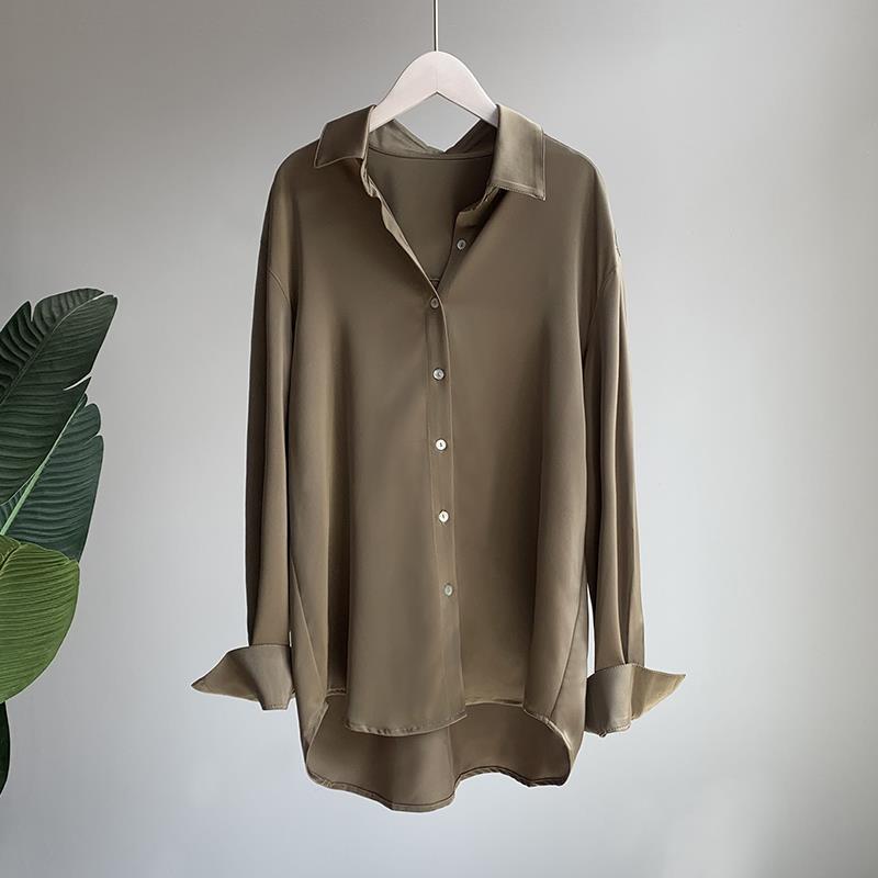 Rue | Women's Long Sleeve Button Down Shirt Cream