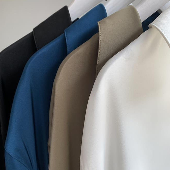 Rue | Women's Long Sleeve Button Down Shirt Cream