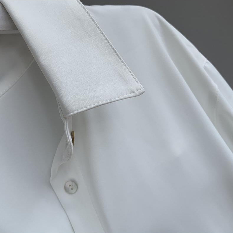 Rue | Women's Long Sleeve Button Down Shirt Cream