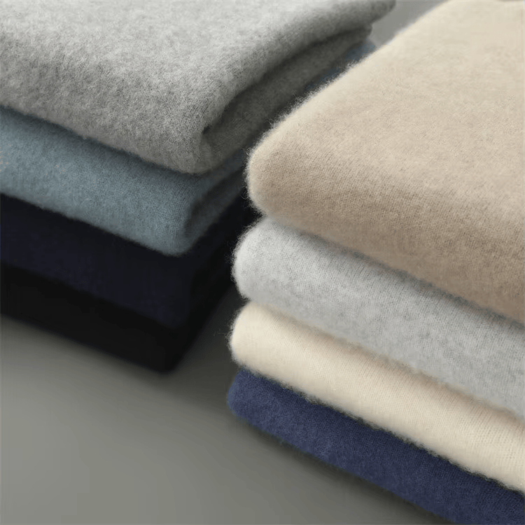Axel | Men's Crew Neck Sweater Cream Ribbed Knit