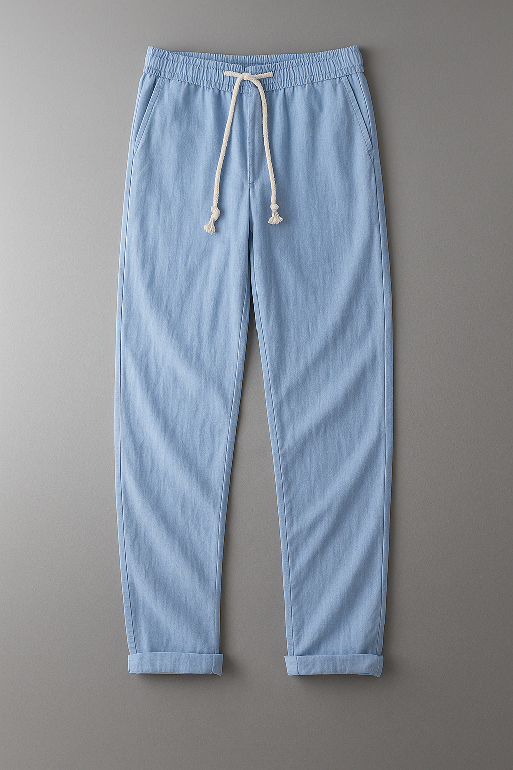 Rowan | Men's Linen Pants Cream Drawstring Relaxed Fit
