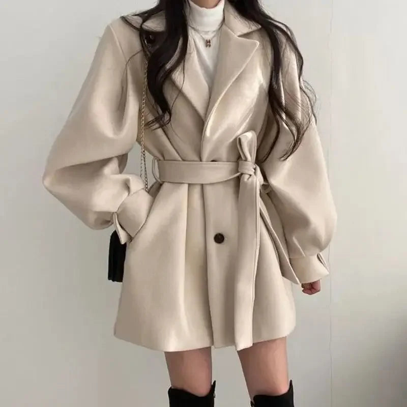 Dama Washington Fabiana women's belted wrap mini coat - view 5