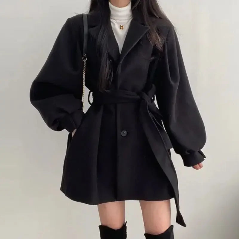 Dama Washington Fabiana women's belted wrap mini coat - view 4