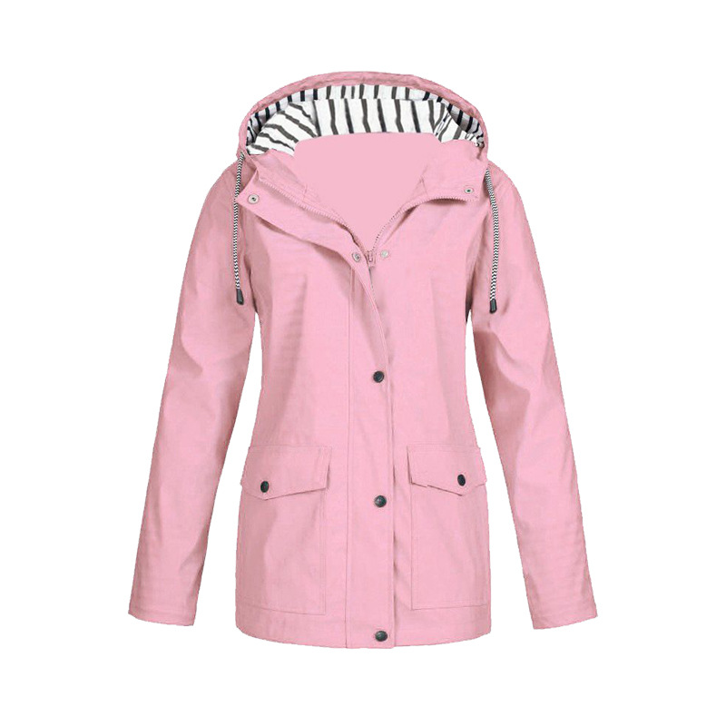 Dama Washington Juno longline hooded jacket - front view