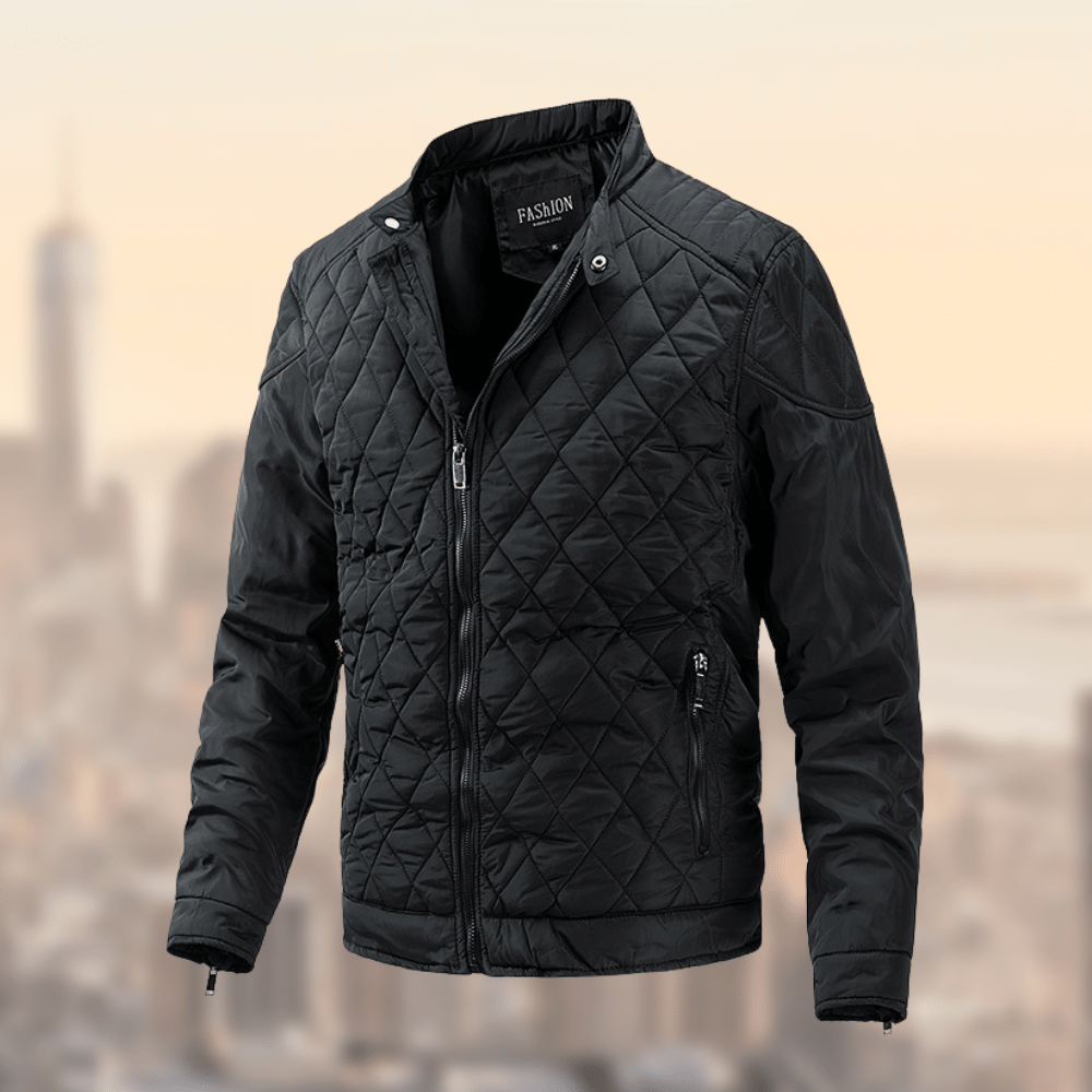 Dama Washington Alden men's diamond quilted full zip jacket - view 2