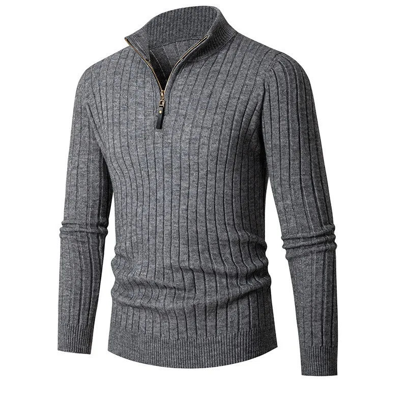 Dama Washington Tremaine half-zip ribbed sweater - view 7