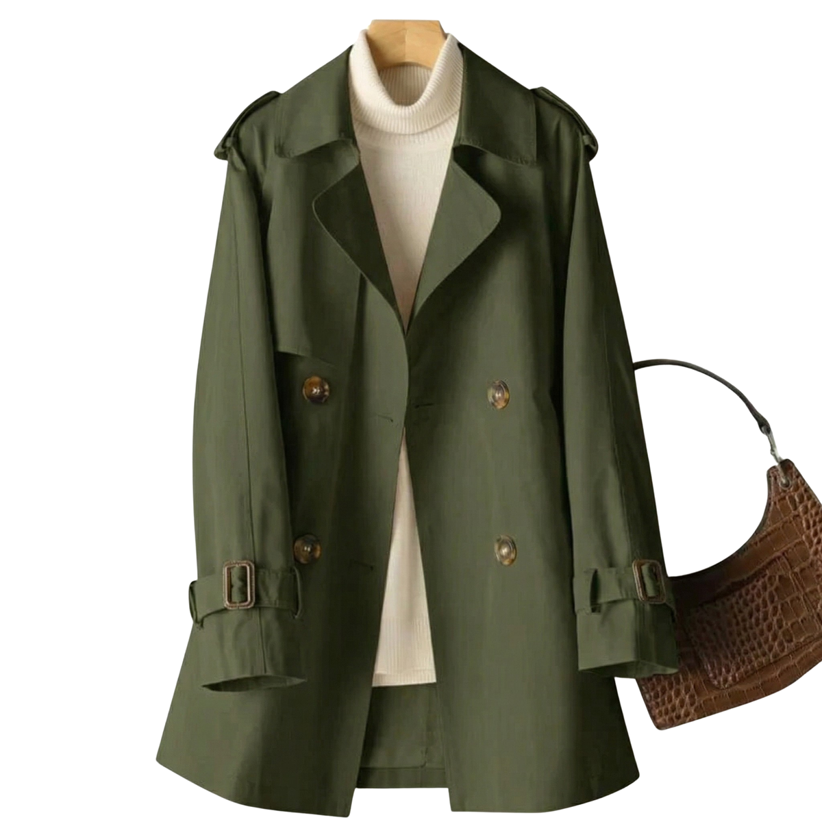 Dama Washington Bridgette women's double-breasted trench coat - view 3