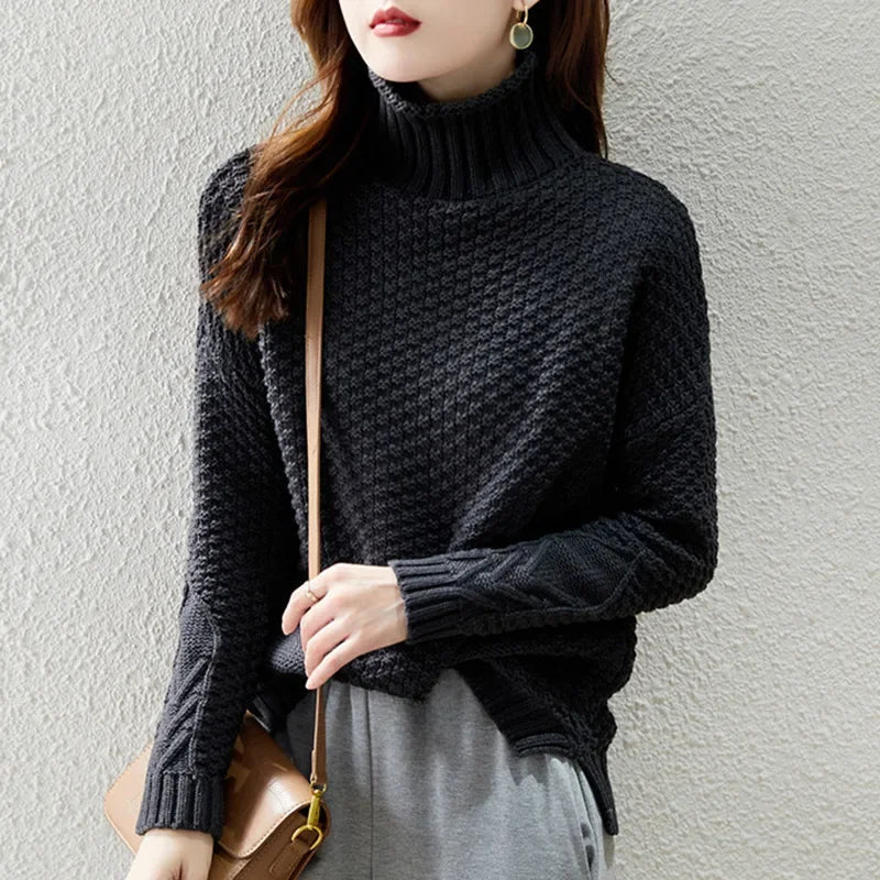 Dama Washington Ligeia turtleneck textured knit sweater - view 2