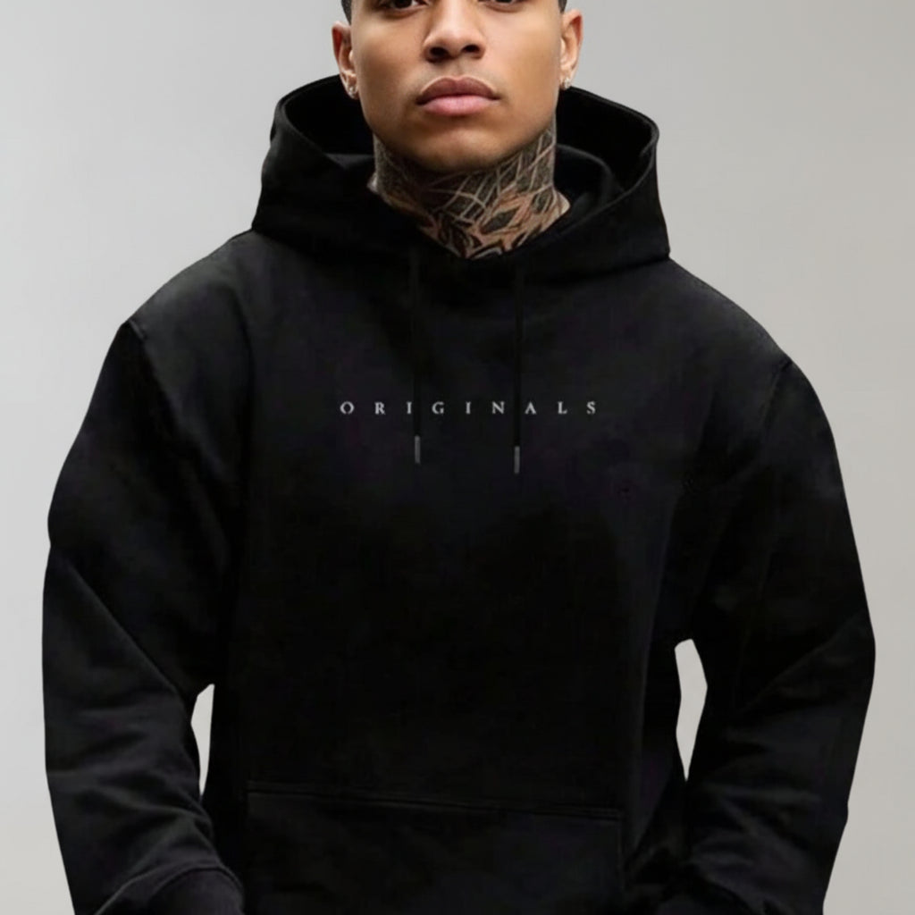 Axel | Men's Graphic Hoodie Cream Pullover Classic Fit