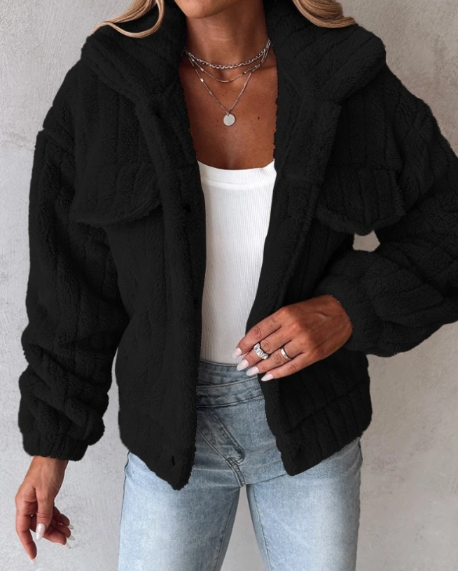 Dama Washington Violante women's sherpa collared jacket - view 3