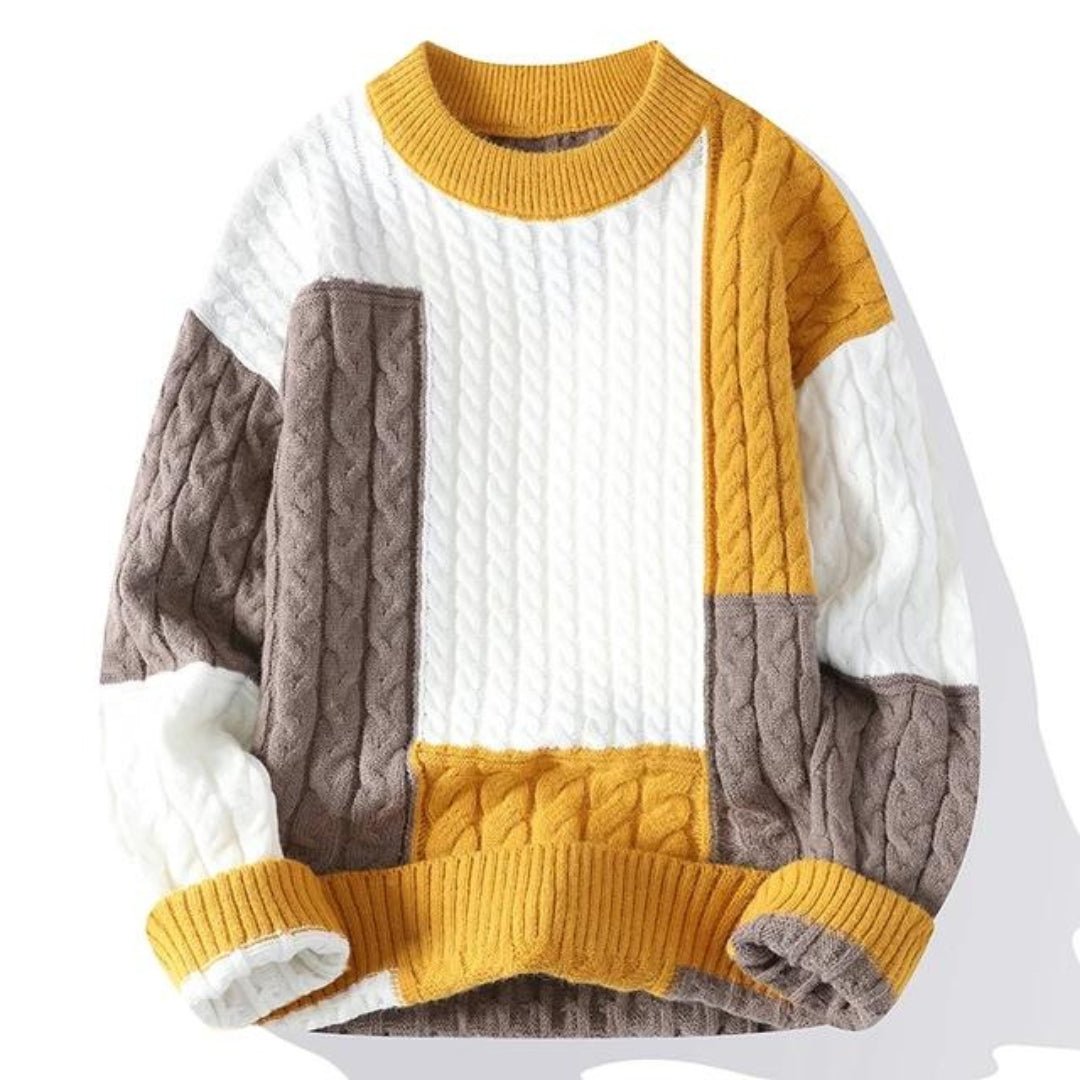 Dama Washington Lennox color block crew neck sweater - front view