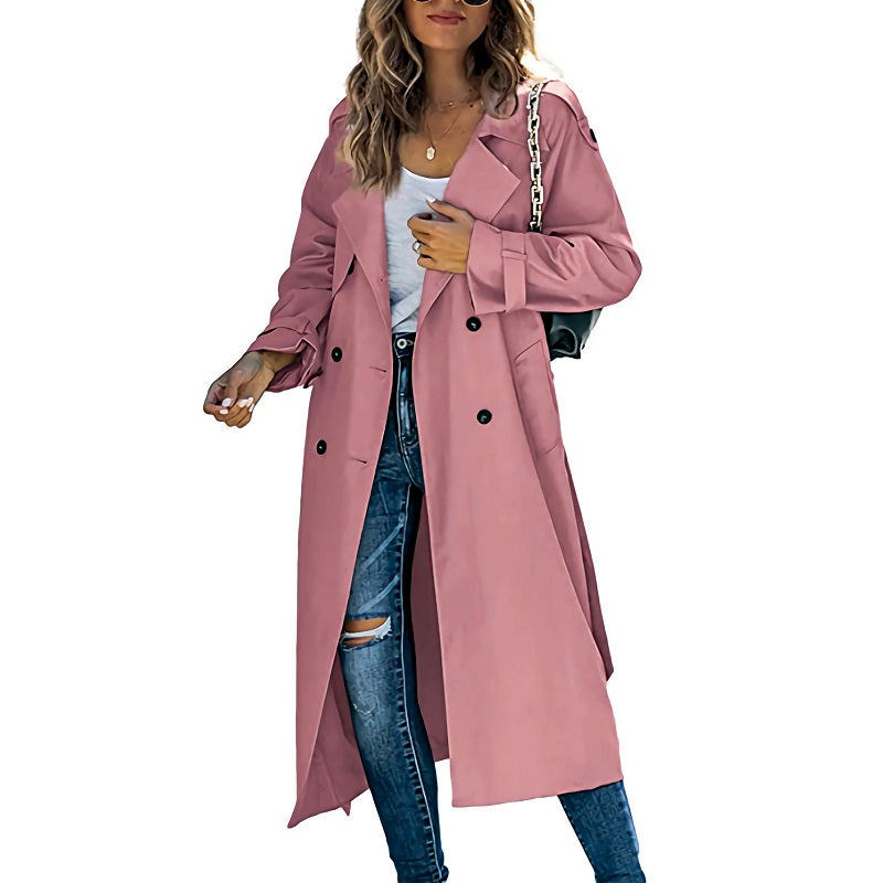 Dama Washington Tullia women's double breasted long coat - view 6