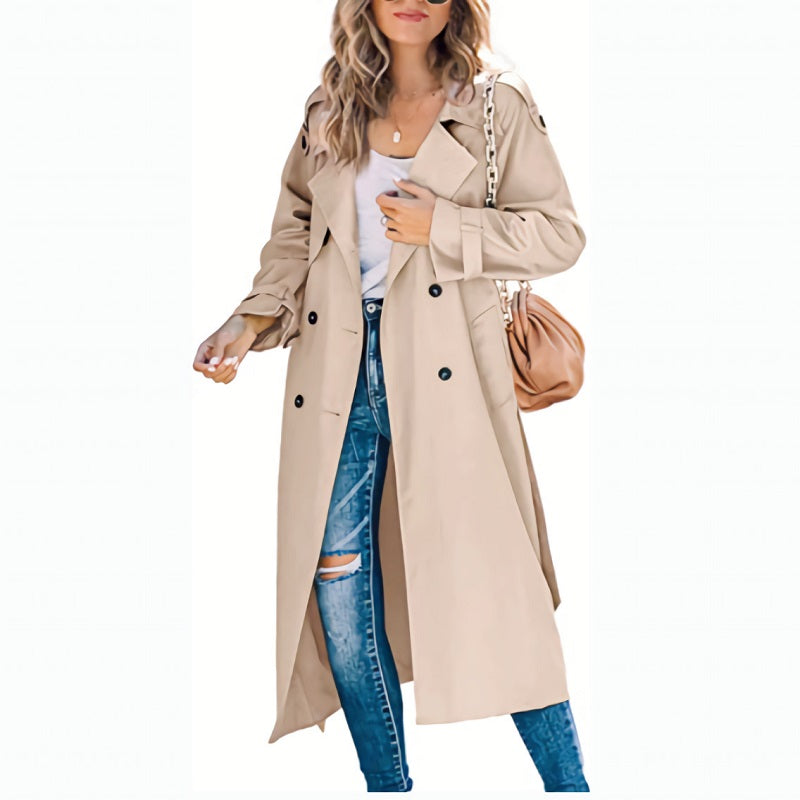 Dama Washington Tullia women's double breasted long coat - view 5