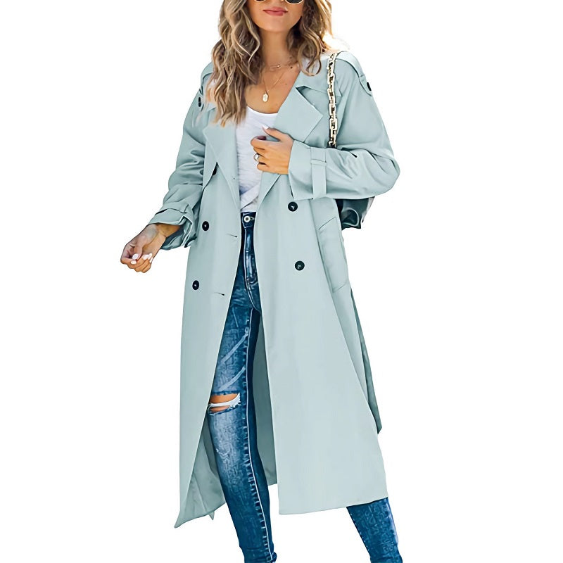 Dama Washington Tullia women's double breasted long coat - view 3