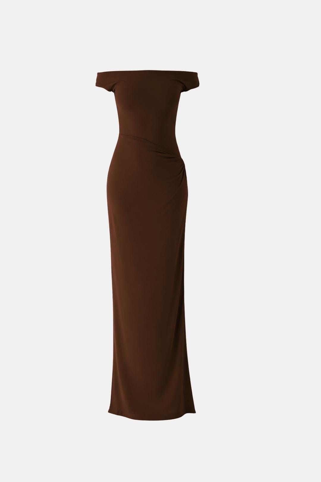 Ada | Women's Off Shoulder Maxi Dress Red