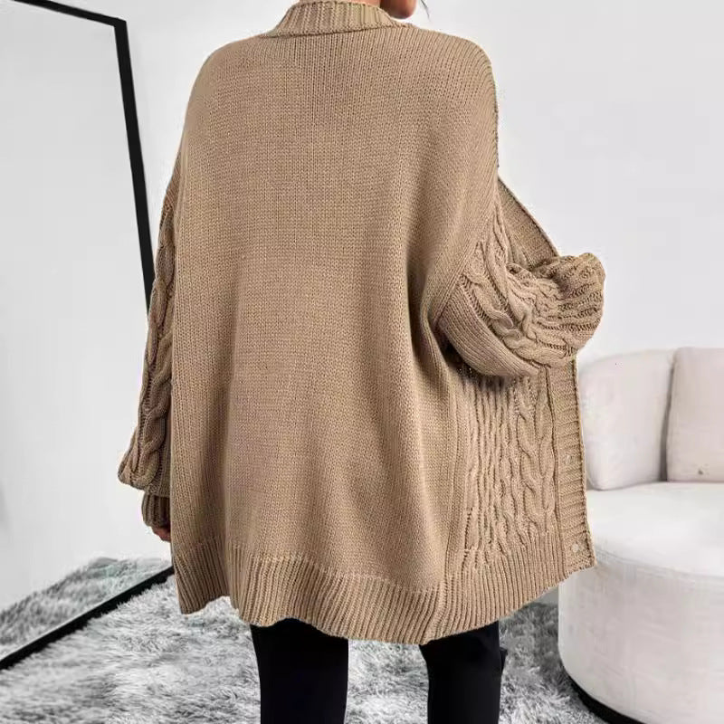 Dama Washington Regine oversized cable knit cardigan - view 4