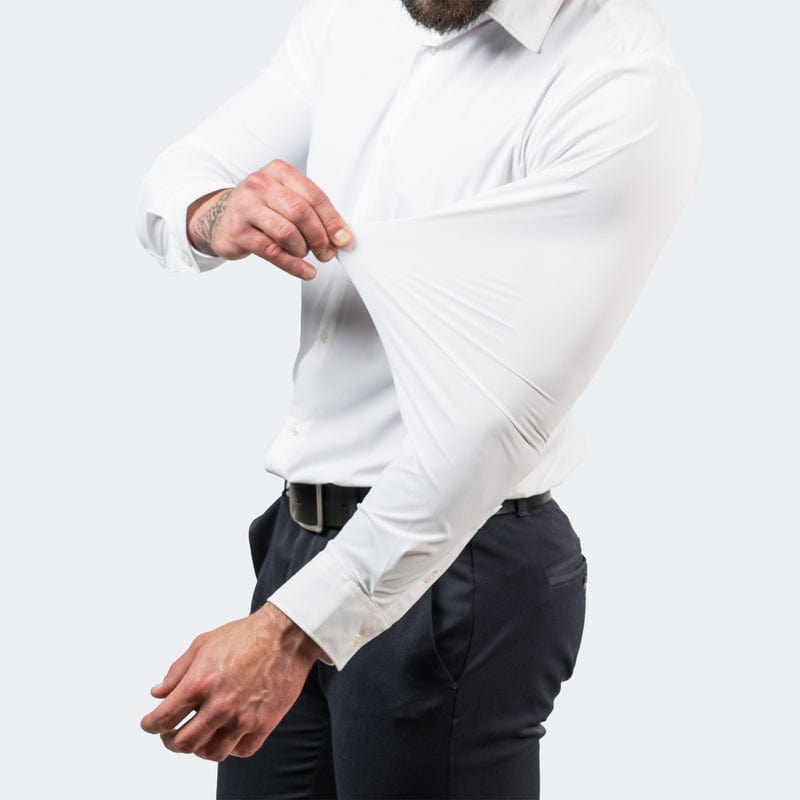 Trent | Men's Button Up Dress Shirt Black Long Sleeve