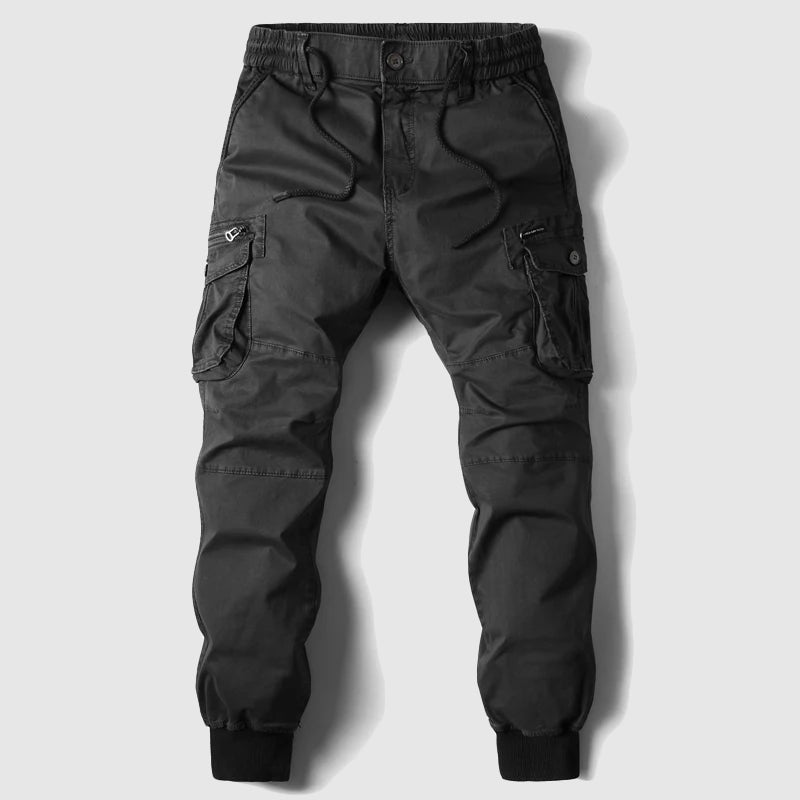 Axel | Men's Cargo Jogger Pants Beige Relaxed Fit
