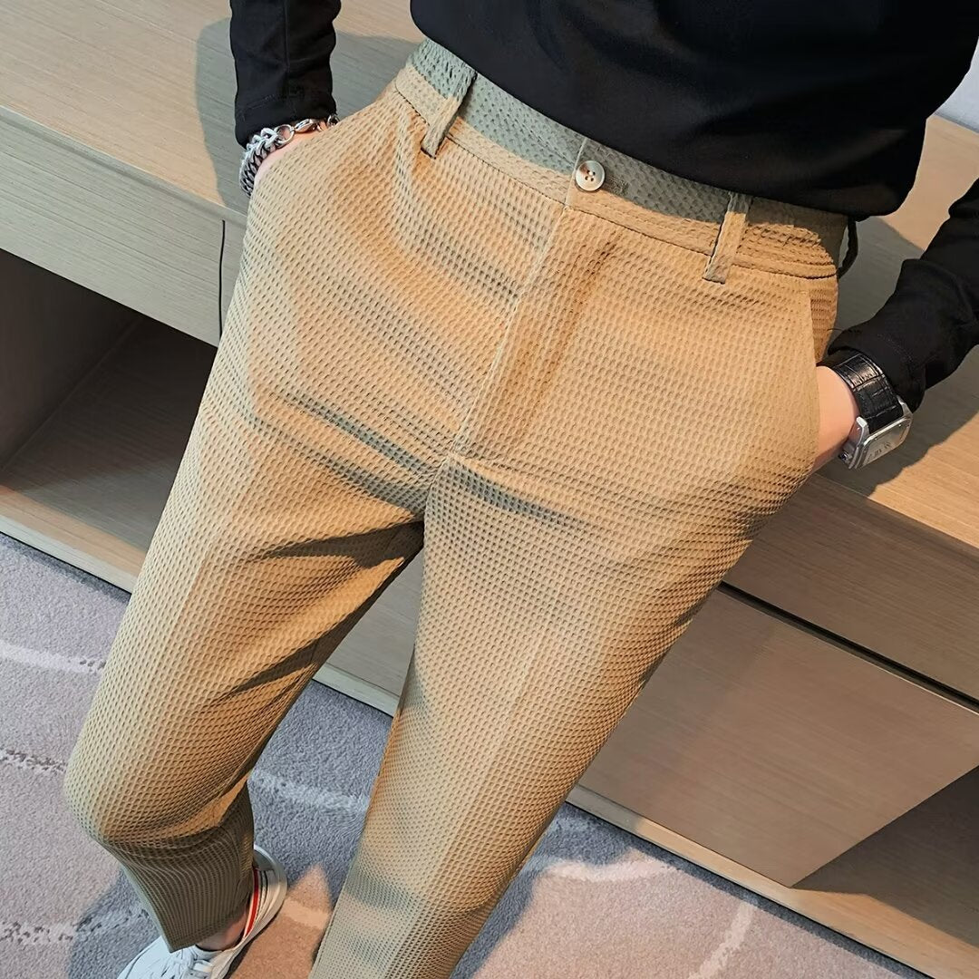 Dama Washington Halsey men's slim fit textured dress pants - view 6