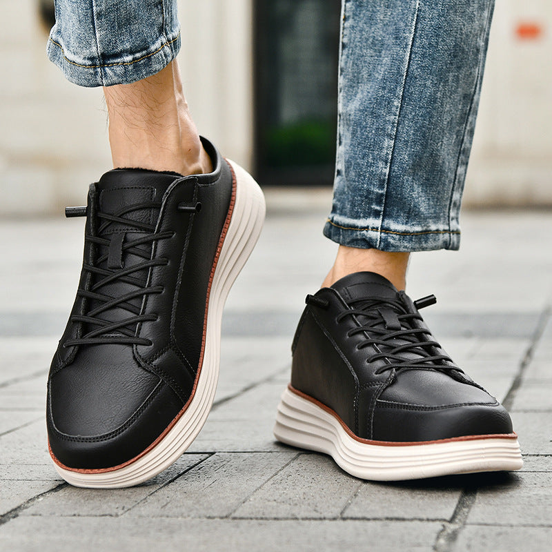 Axel | Men's Casual Lace Up Sneakers Navy White