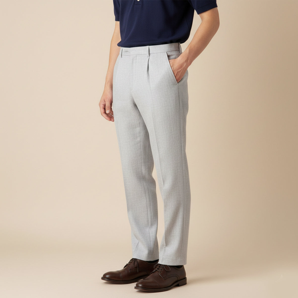 Axel | Men's Pleated Dress Pants Black