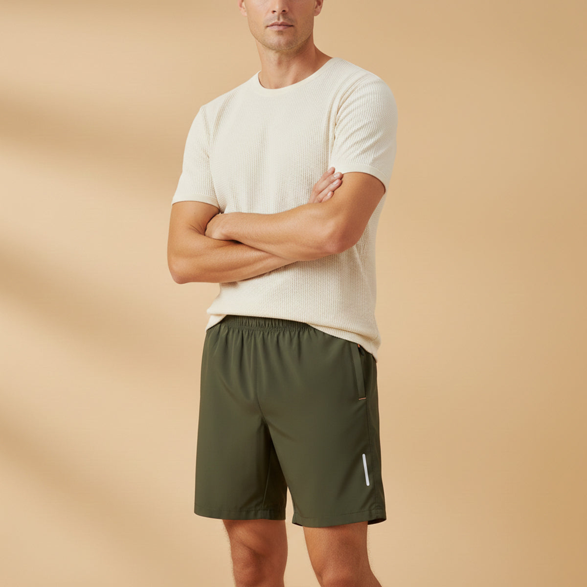 Dash | Men's Athletic Shorts Gray Reflective Lightweight