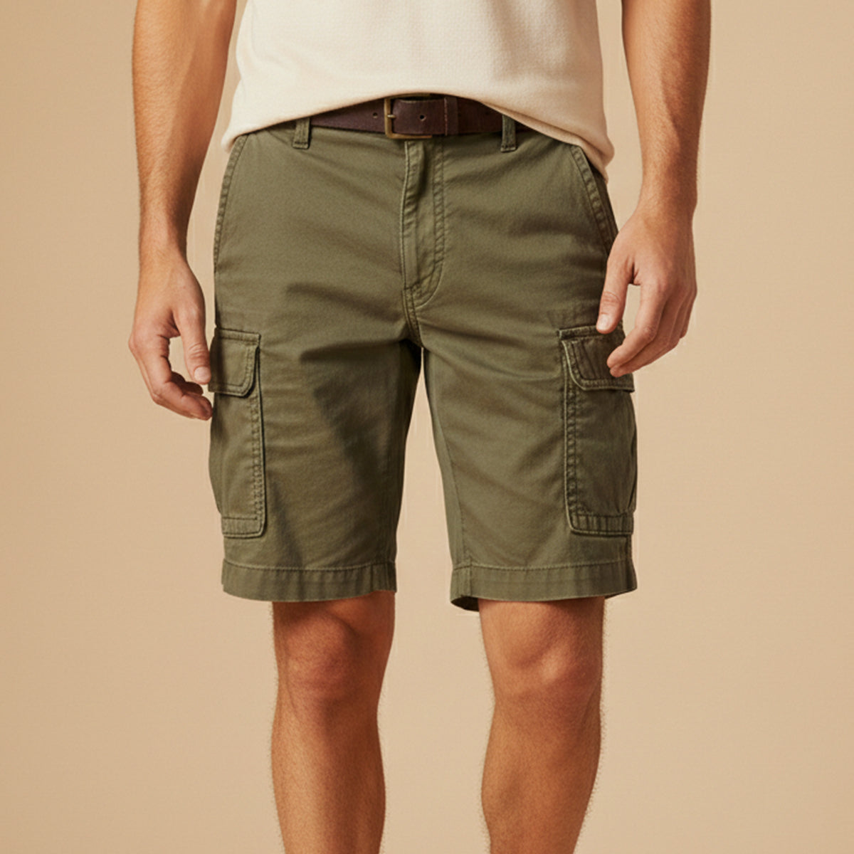 Nash | Men's Cargo Shorts Khaki With Pockets
