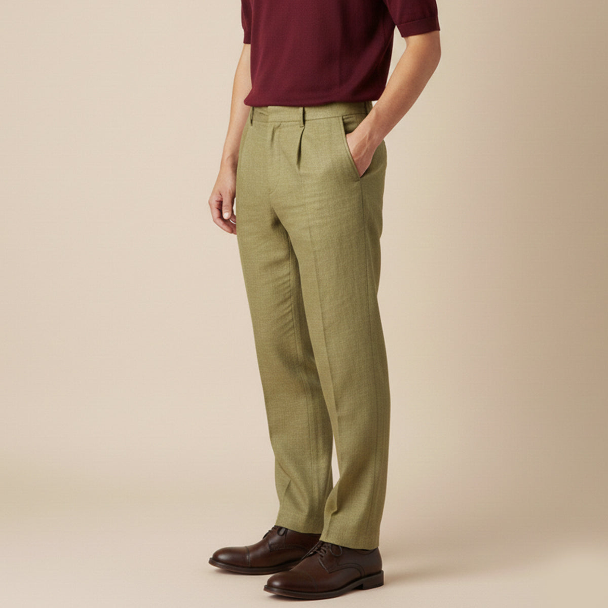 Axel | Men's Pleated Dress Pants Black