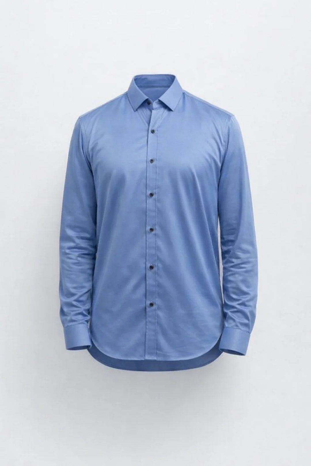 Axel | Men's Button Up Shirt Light Blue Long Sleeve