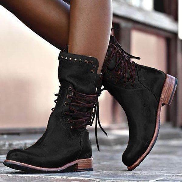 Dama Washington Anemone women's lace-up studded boots - view 3