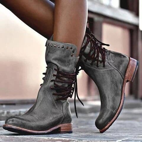Dama Washington Anemone women's lace-up studded boots - view 2