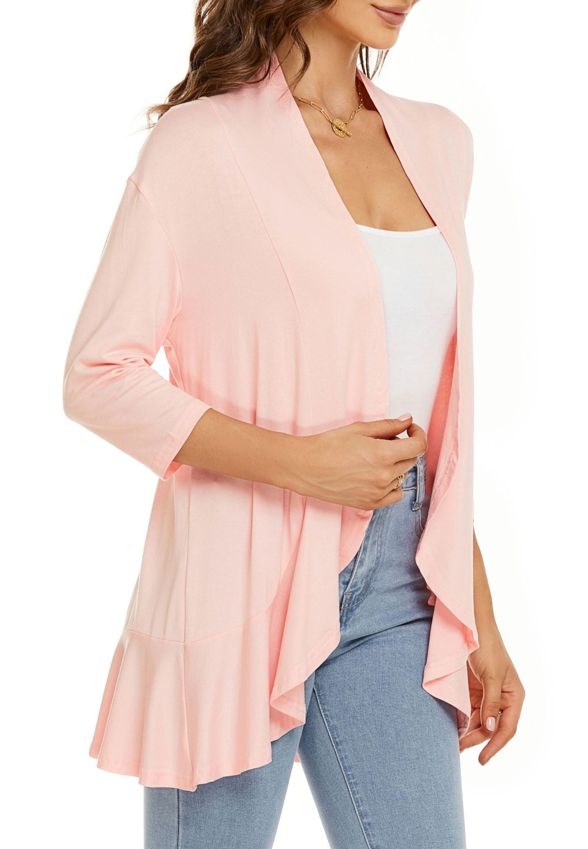 Dama Washington Briar open front draped cardigan - view 9