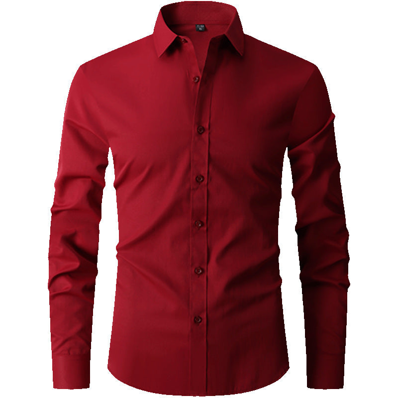 Axel | Men's Slim Fit Button Up Shirt Black