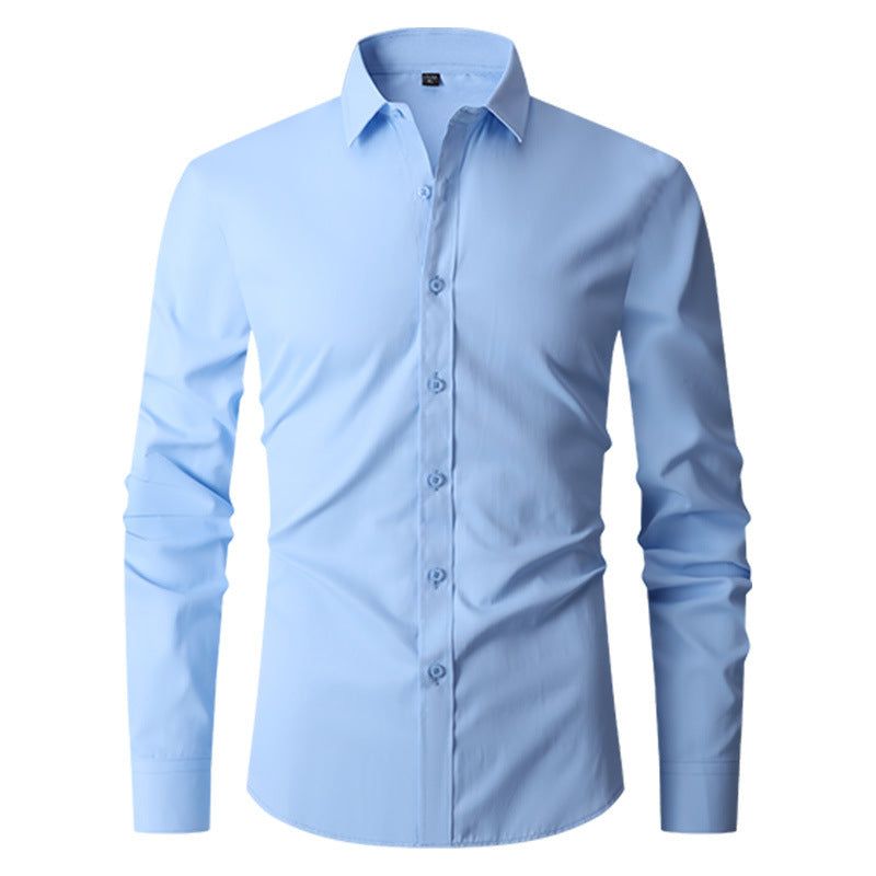 Axel | Men's Slim Fit Button Up Shirt Black