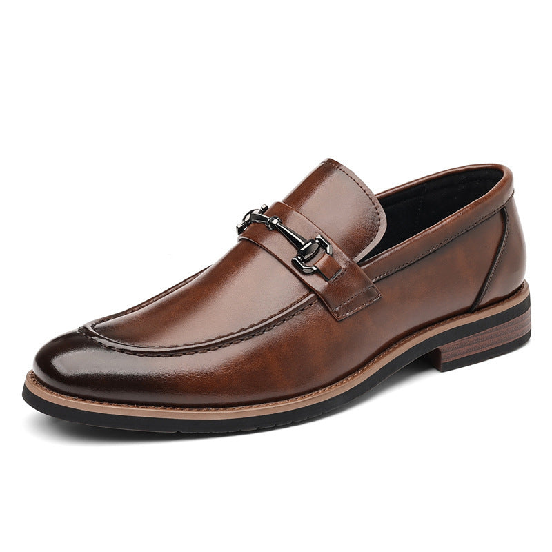 Axel | Men's Slip On Loafers Brown Dress Shoes
