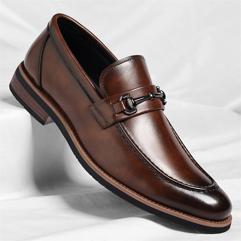 Axel | Men's Slip On Loafers Brown Dress Shoes