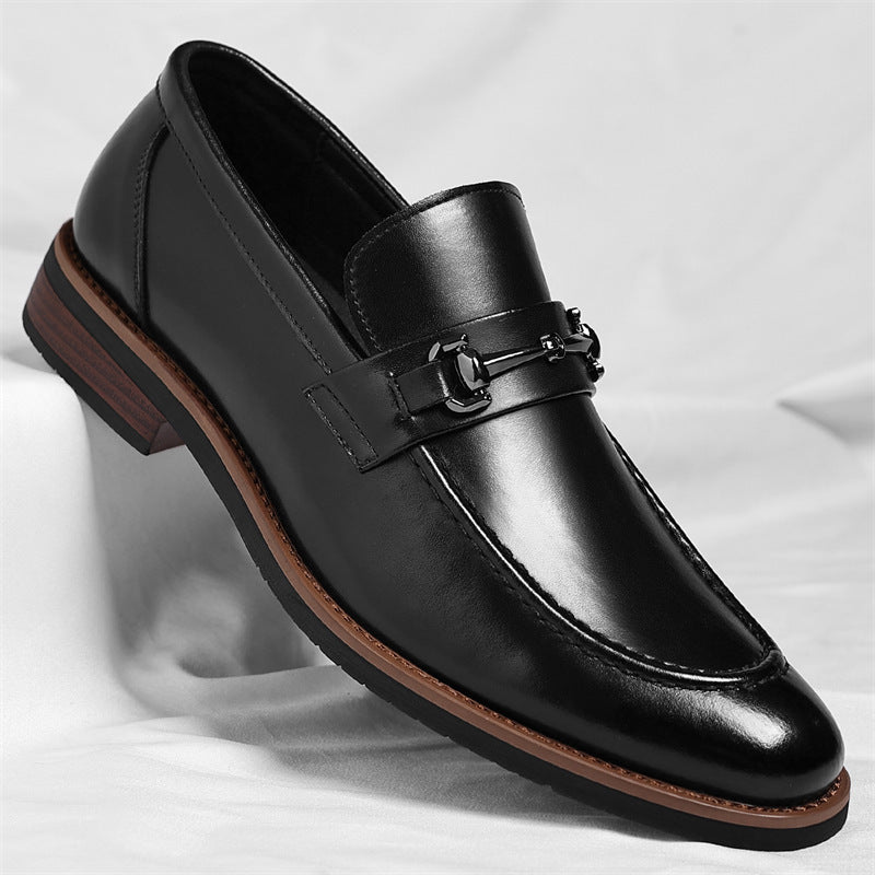 Axel | Men's Slip On Loafers Brown Dress Shoes
