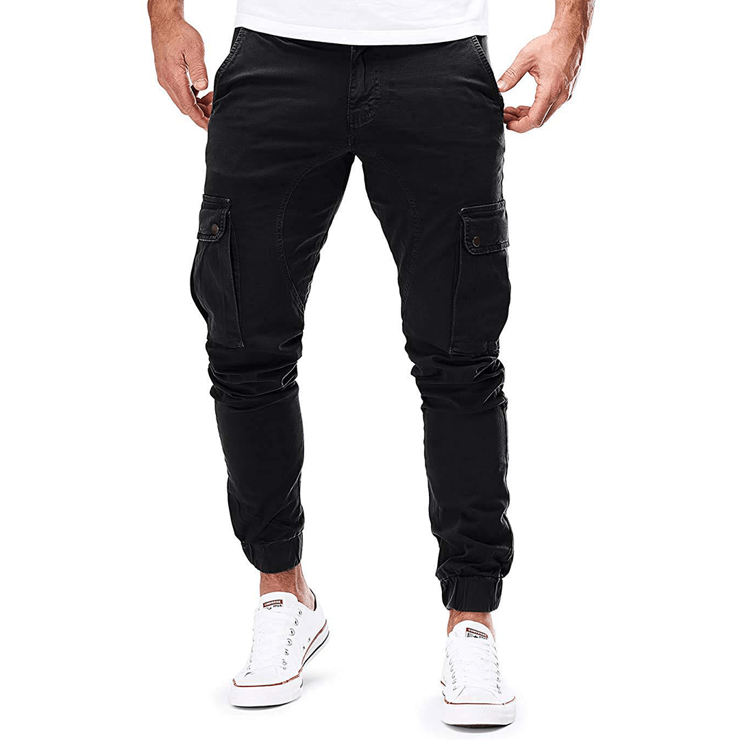Arlo | Men's Cargo Pants Beige Tapered Calf Pocket