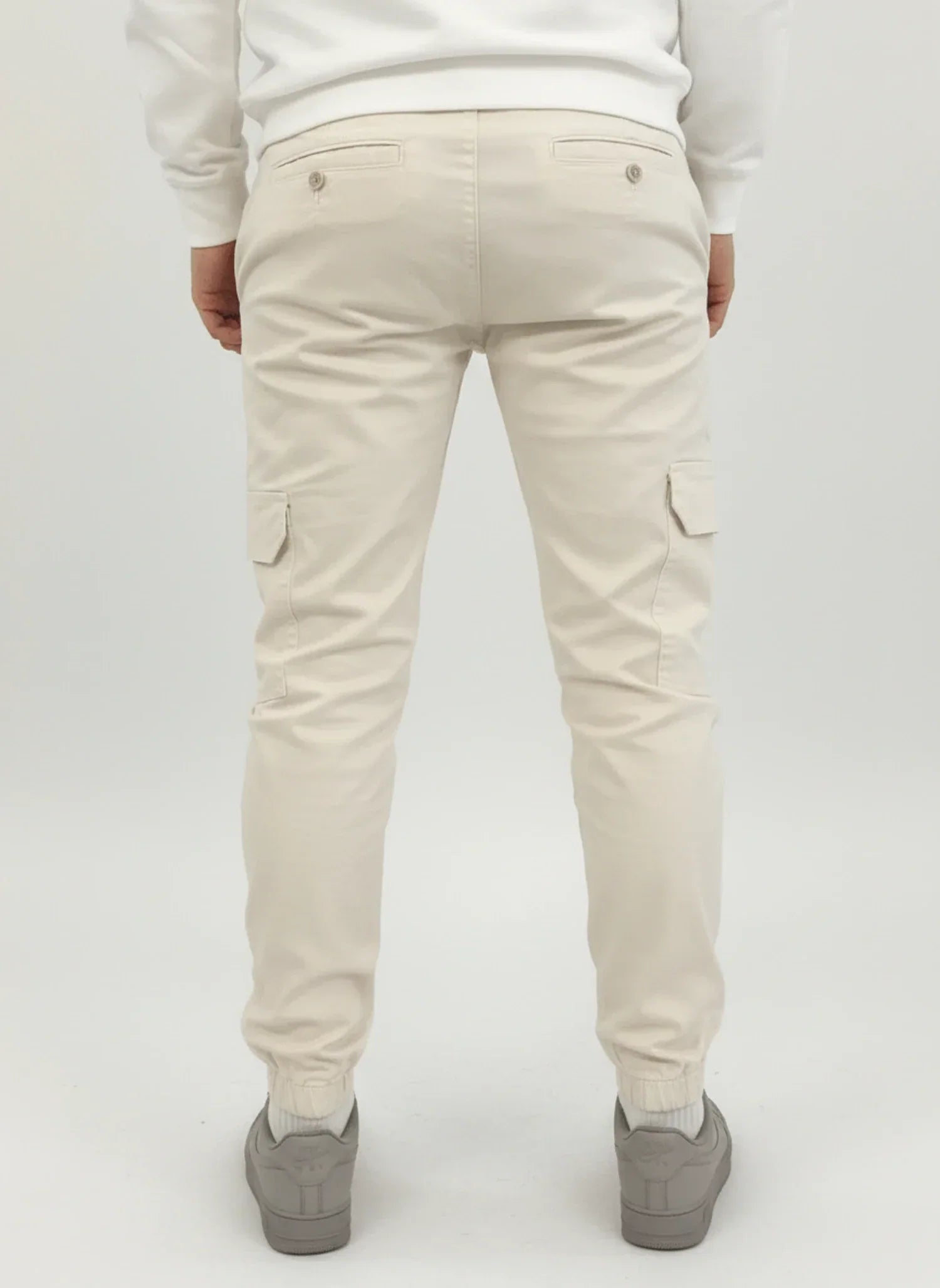 Axel | Men's Cargo Pants Black Tapered Jogger Style