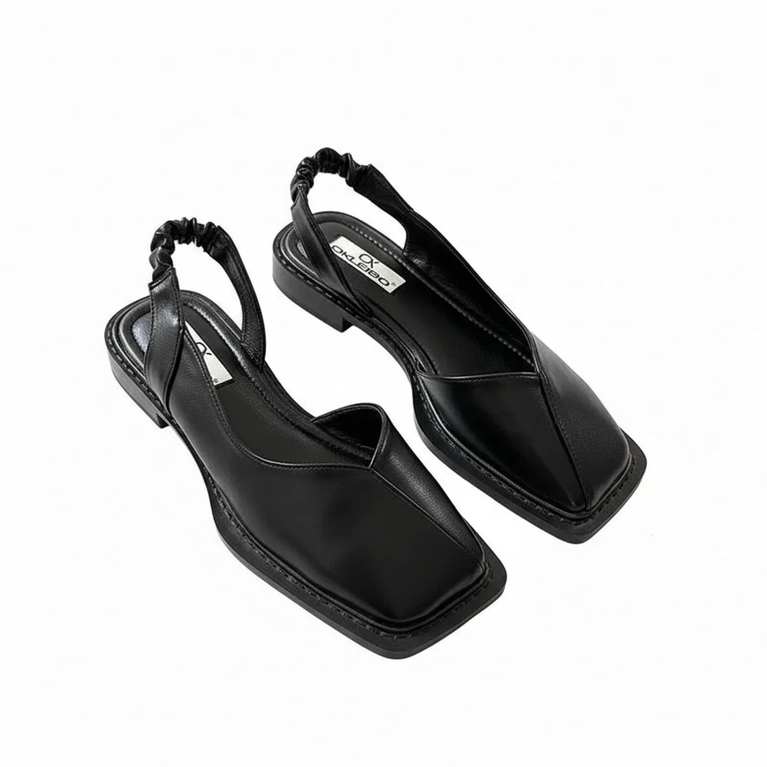 Demi | Women's Square Toe Slingback Sandals Cream