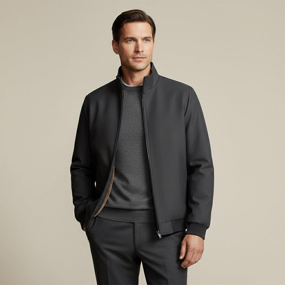 Flint | Men's Lightweight Fleece Jacket Navy