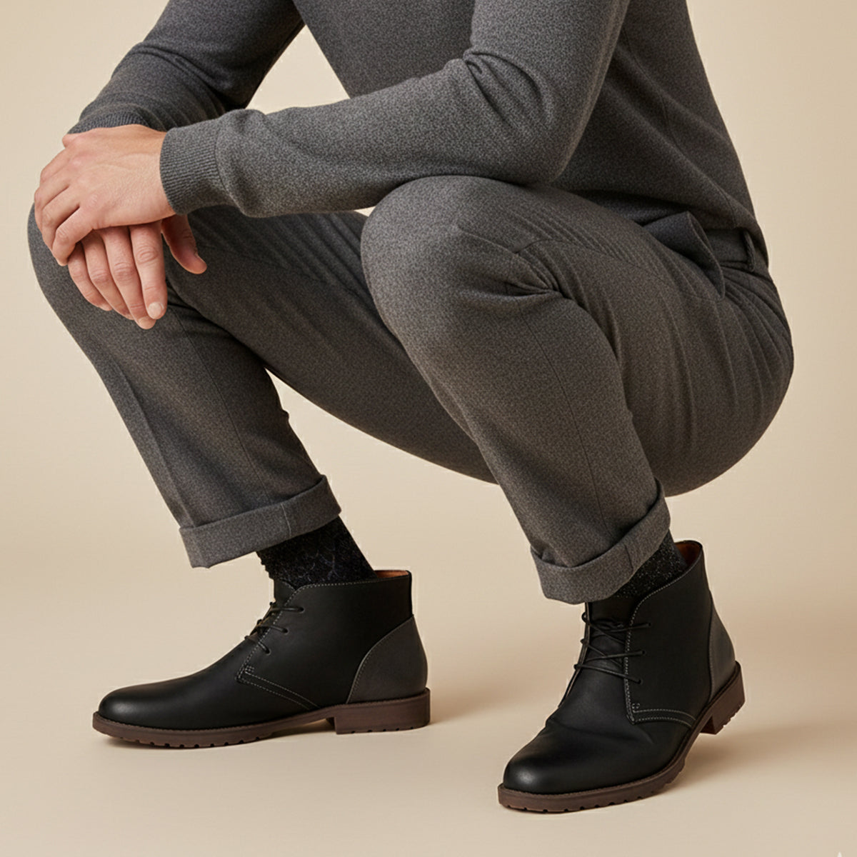 Rhys | Men's Leather Chukka Boot Brown Lace Up