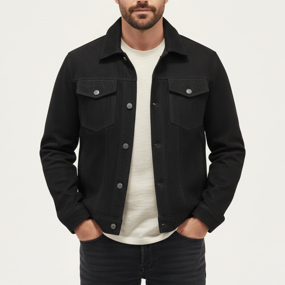 Wyatt | Men's Vintage Suede Cargo Jacket Brown