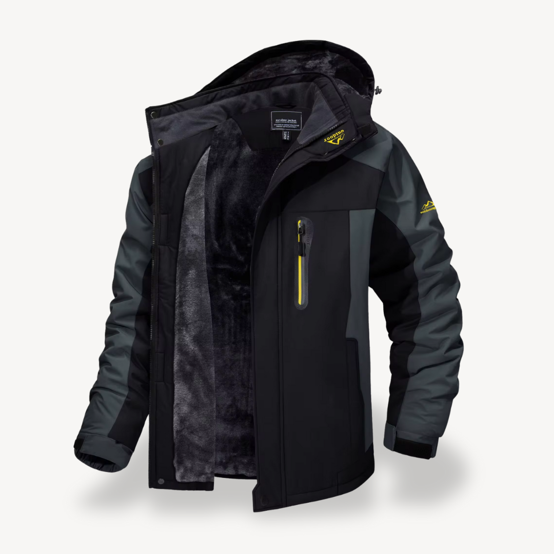 Dama Washington Gilles men's hooded outdoor jacket - front view