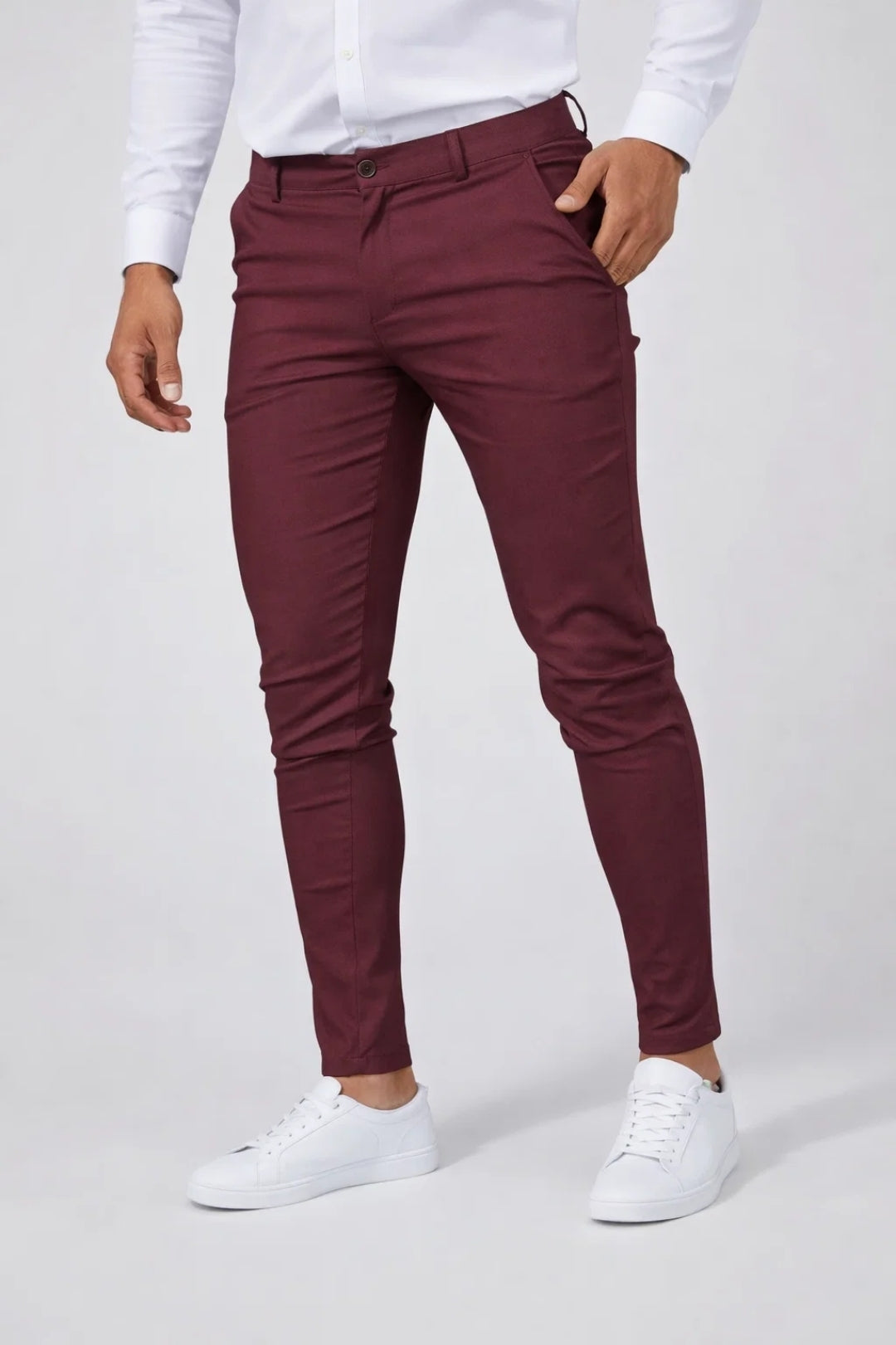 Wyatt | Men's Slim Fit Chinos Cream