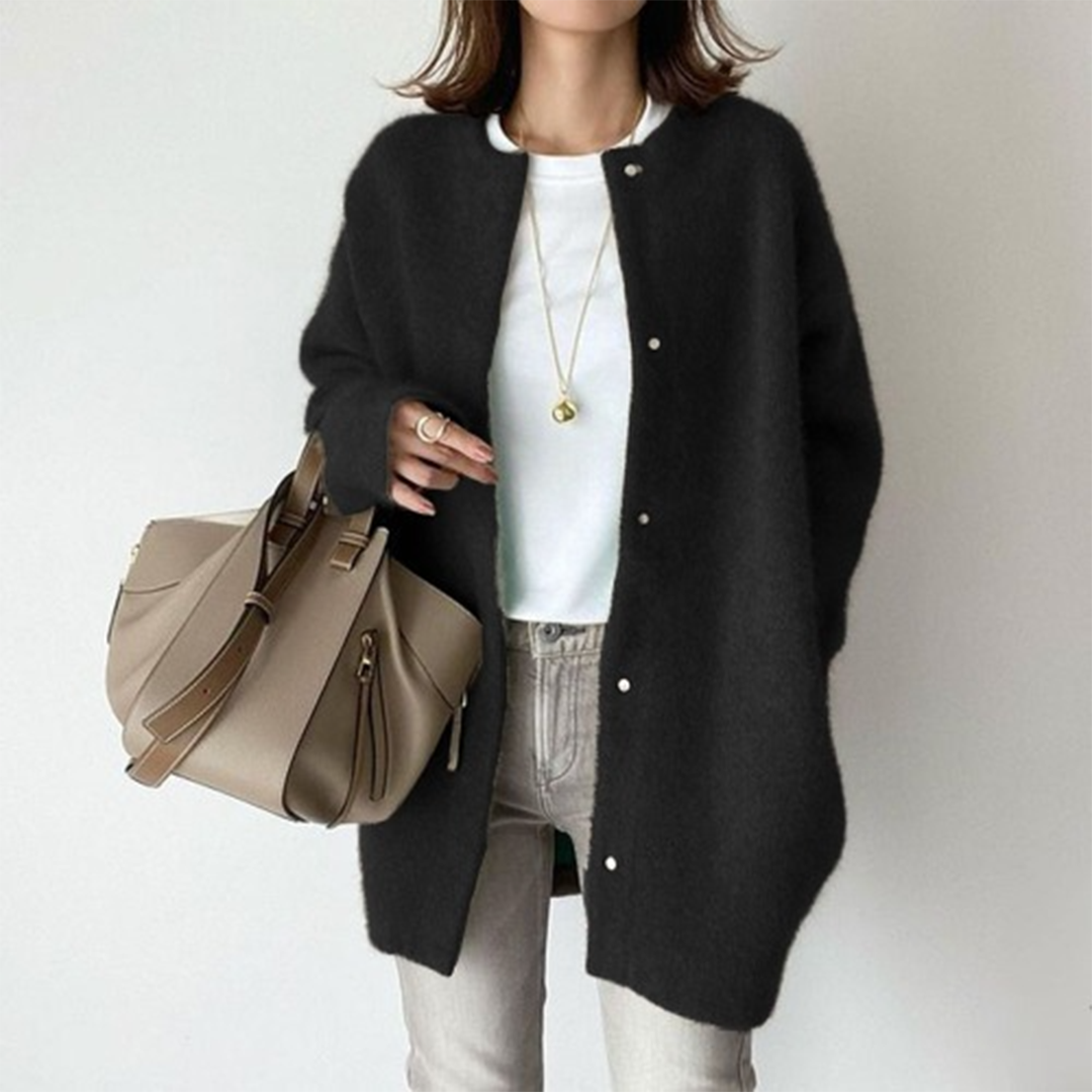 Margot | Women's Oversized Cardigan Sweater Cream