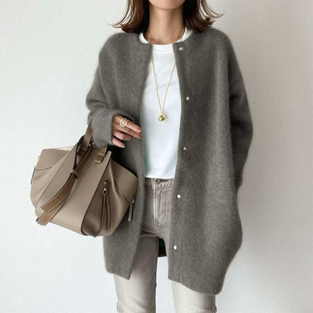 Margot | Women's Oversized Cardigan Sweater Cream