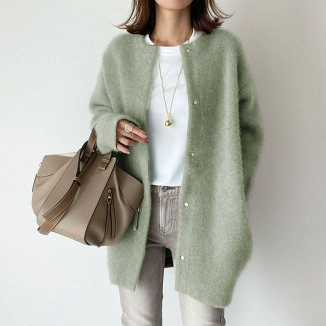 Margot | Women's Oversized Cardigan Sweater Cream